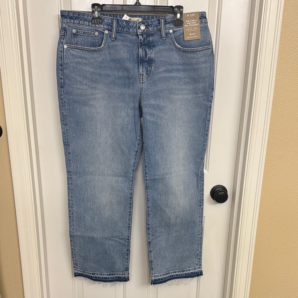 Madewell Blue Straight Jeans